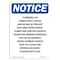 Signmission OSHA Notice, 14" Height, Peel And Stick Wall Graphic, 14" H, Portrait OS-NS-RD-1014-V-12775 - alternate 1